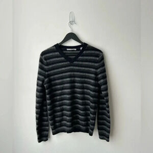 Vince  cashmere stripes v neck sweater